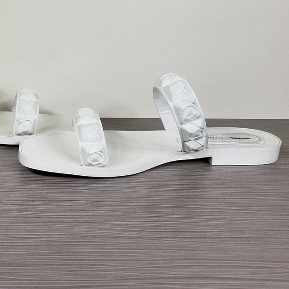 Stuart Weitzman The Rosita Jelly Slide Sandal, White, Womens Size 8 M - Picture 6 of 10